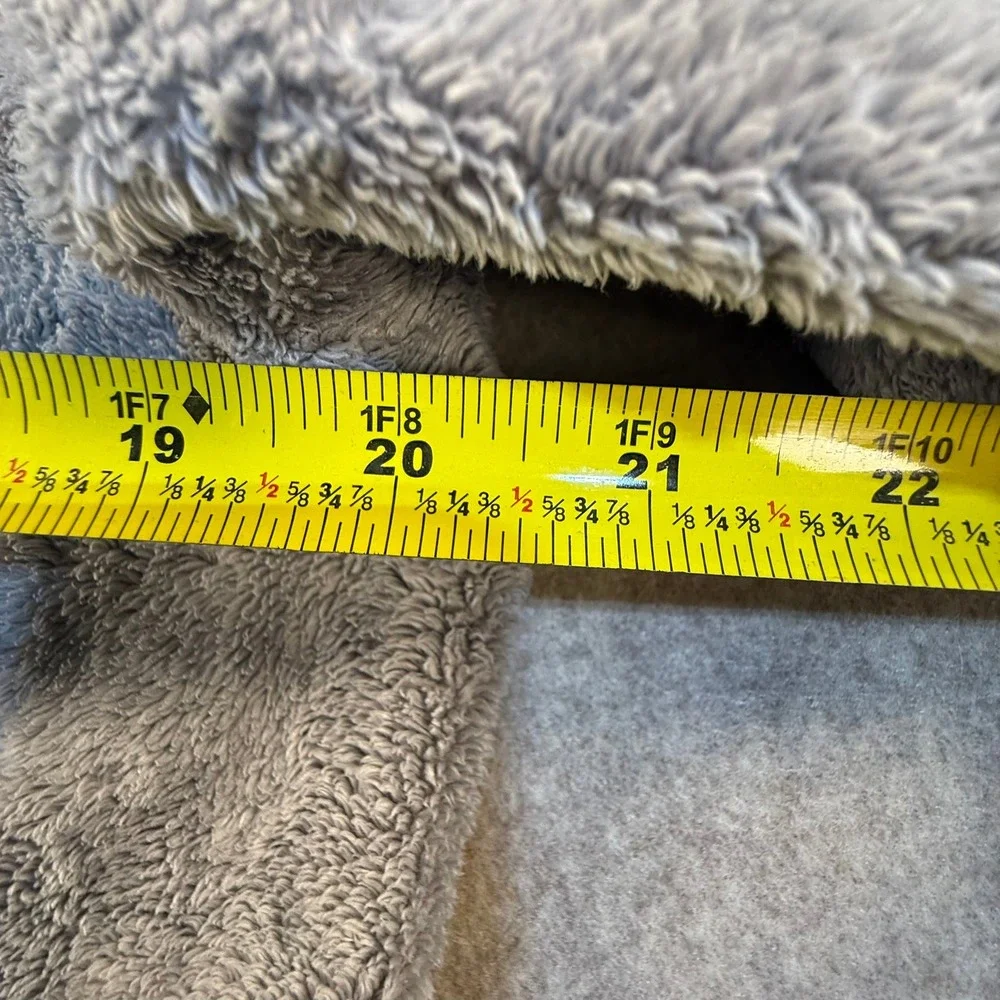 The North‎ Face Osito Full Zip Fleece Jacket Grey Womens Large High Pile Soft